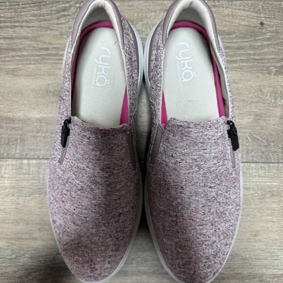 Ryka Ally Rose Textile Side Zipper Sneaker Women's Size 8 - Picture 2 of 7